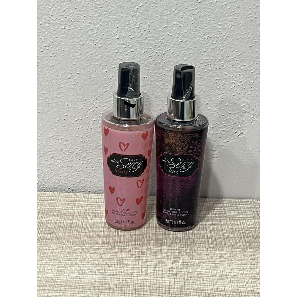 Avon Ultra Sexy LACE and HEART Body Mist NEW Factory Sealed Discontinued